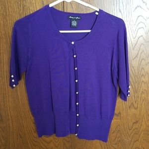Purple Audrey & Grace Small Cardigan